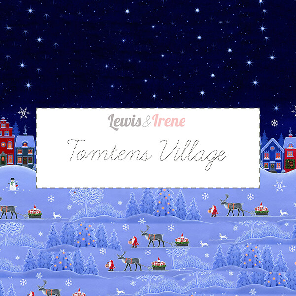 Tomtens Village Lewis & Irene Christmas Fabric